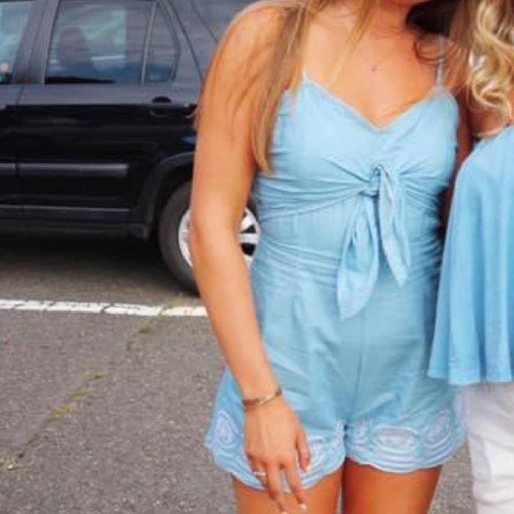 Baby Blue Romper